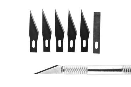 knife isolated on white background closeup