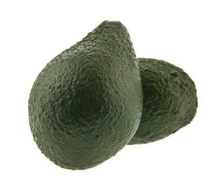 food with fresh organic avocado isolated on white backgroundの写真素材