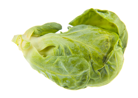 brussels sprouts isolated on white backgroundの写真素材