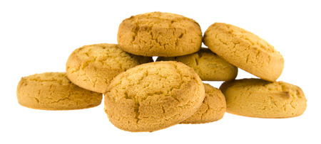 cookie isolated on white backgroundの写真素材