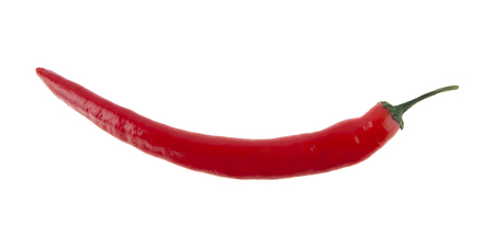 red pepper isolated on white backgroundの写真素材