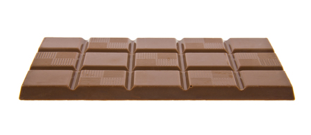 Chocolate bar isolated on whiteの写真素材