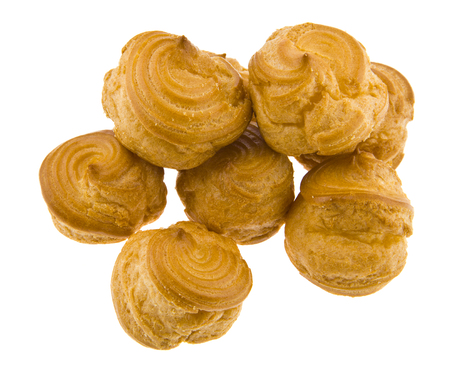 Eclairs isolated on whiteの写真素材