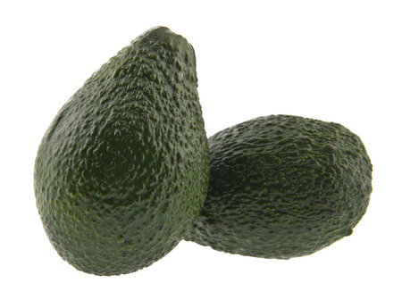 Avocado isolated on whiteの写真素材