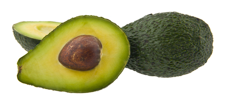 avocado isolated on white backgroundの写真素材