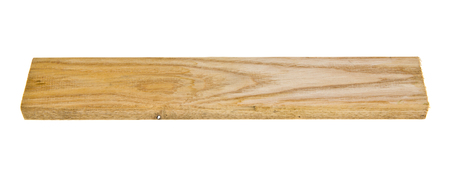 Wooden board isolated on whiteの写真素材