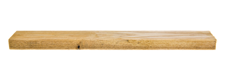 Wooden board isolated on whiteの写真素材