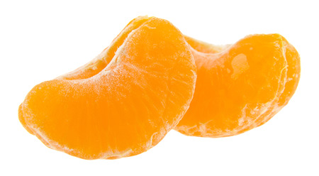 tangerines isolated on white backgroundの写真素材