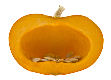 Pumpkin isolated on whiteの写真素材