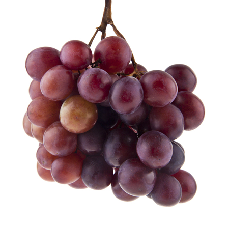 grapes isolated on white backgroundの写真素材