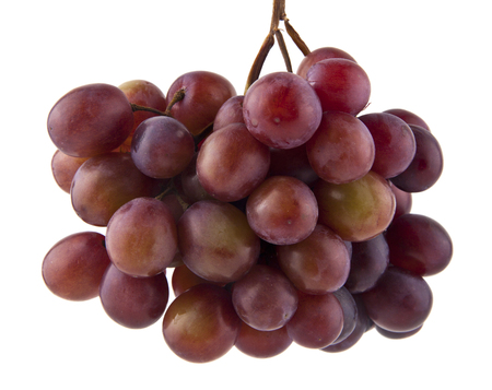 grapes isolated on white backgroundの写真素材