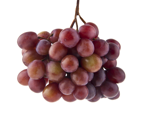 bunch of grapes isolated on white backgroundの写真素材