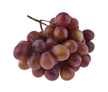 bunch of grapes isolated on white backgroundの写真素材