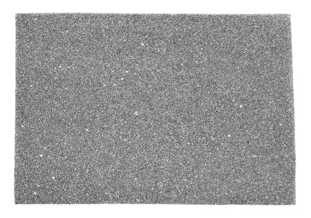 gray foam rubber isolated on white backgroundの写真素材