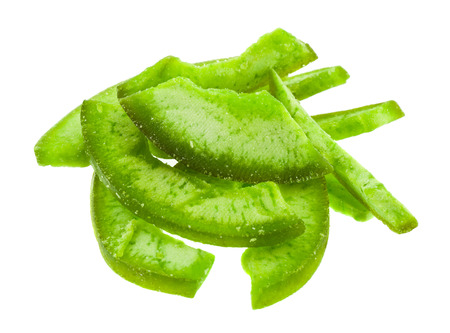 candied greens isolated on white backgroundの写真素材
