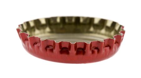 red metal cork isolated on white background