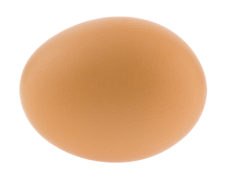 chicken eggs isolated on white backgroundの写真素材