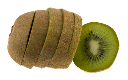 kiwi isolated on white backgroundの写真素材
