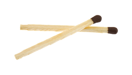 matches isolated on white backgroundの写真素材