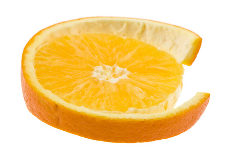 oranges isolated on white backgroundの写真素材