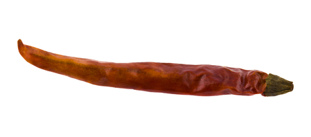 red hot pepper isolated on white backgroundの写真素材