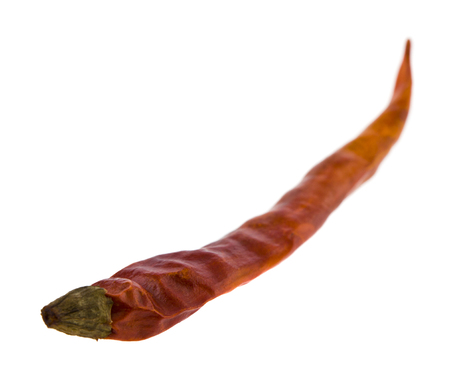 red hot pepper isolated on white backgroundの写真素材
