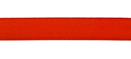 red ribbon isolated on white backgroundの写真素材