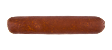sausage isolated on white backgroundの写真素材