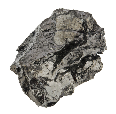 coal isolated on white background close upの写真素材