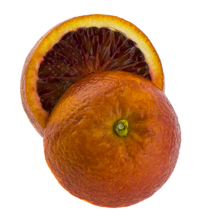orange isolated on white background close upの写真素材