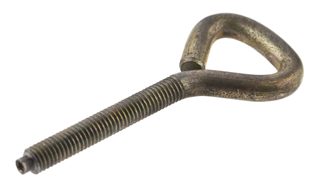 metal bolt isolated on white backgroundの写真素材
