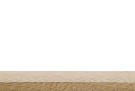 wooden board isolated on white background close upの写真素材