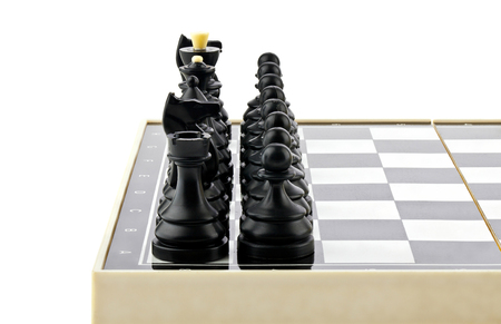 chess isolated on white backgroundの写真素材