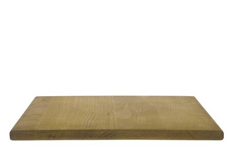 Wooden board isolated on a white background.の写真素材