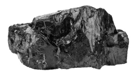 Coal isolated on a white background.の写真素材