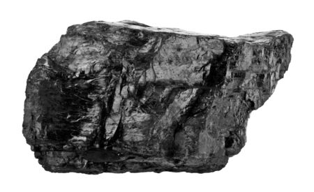 Coal isolated on a white background.の写真素材