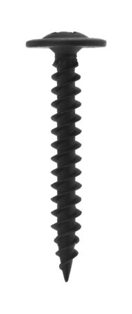 Self-tapping screw isolated on a white background.の写真素材