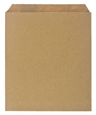 Brown paper envelope isolated on white background.の写真素材