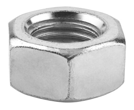 Metal nut Isolated on a white background.の写真素材