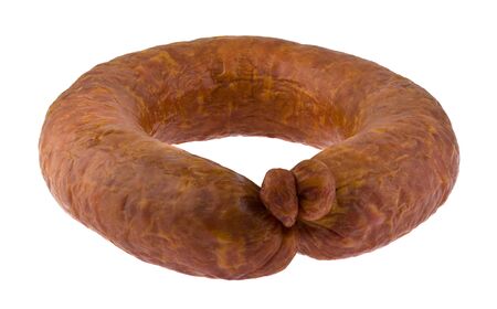 Sausage isolated on a white background.の写真素材