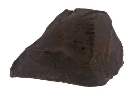 A piece of chocolate Isolated on a white background.の写真素材