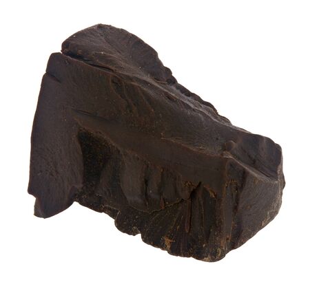 A piece of chocolate Isolated on a white background.の写真素材