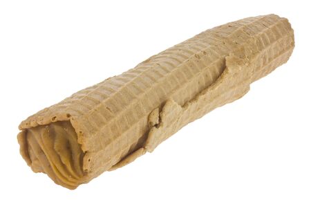 Wafer roll isolated on a white background.の写真素材