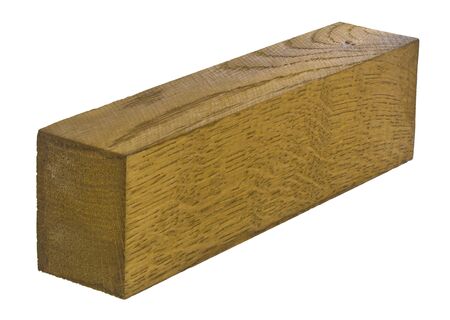 Wooden block, board isolated on white background.の写真素材