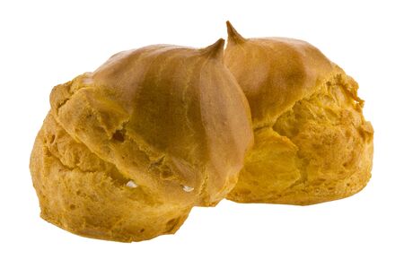 Eclairs isolated on a white background close-up.の写真素材