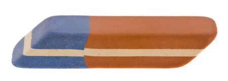 Eraser isolated on a white background close-up.の写真素材