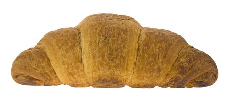 Croissant isolated on a white background close-up.の写真素材