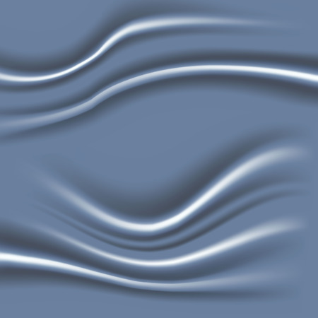 Silk texture. Luxury cloth or liquid wave or wavy folds. Satin velvet material. Abstract background. Vector illustrationのイラスト素材