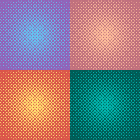 Pop Art vintage vector background. Halftone designのイラスト素材