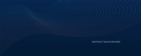 Abstract universal header template. Colored spots and strokes isolated on dark blue background cover...